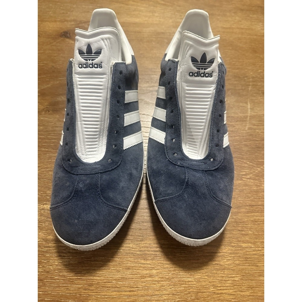 Vintage Adidas Gazelle Blue Suede Men's Shoes Used In Good Condition US 11.5
